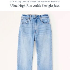 Curve Love Ultra High Rise Ankle Straight Jean - medium wash